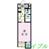アルドール 1Kの間取り