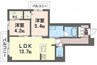 シャーメゾン　シティ　ルイーレ 2LDKの間取り