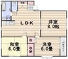 サンハイツ西高崎　Ⅰ棟 3LDKの間取り