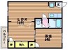 レジデンス太陽A 1LDKの間取り
