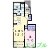 ベニアージュ　Ｄ 1LDKの間取り