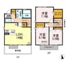 ラフィーネ下中野　B棟 3LDKの間取り