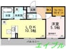 Dear Court T・K 1LDKの間取り