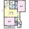 プラスペラティＣ 2LDKの間取り