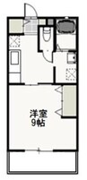 サニースクエア西崎 1Kの間取り