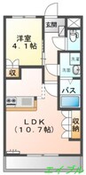 プラスペリティ 1LDKの間取り