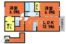 コンフォート 2LDKの間取り