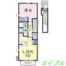 トゥルーランド錦　Ｃ 1LDKの間取り