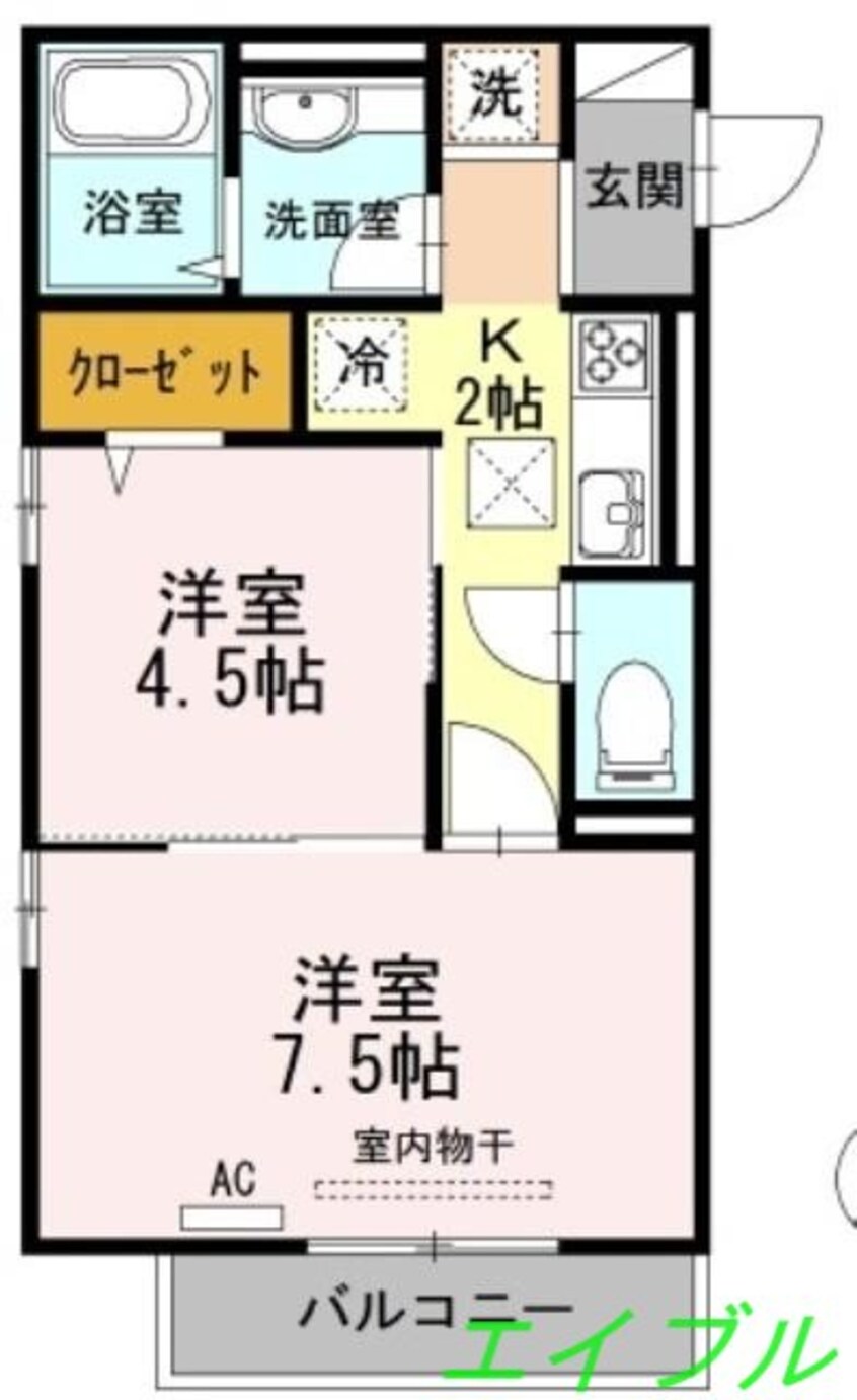 間取図 メゾン　ヴィレッタ