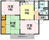 セントフランシス　Ｂ棟 3DKの間取り