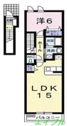 スターオアシス 1LDKの間取り