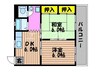 千原コーポ 2DKの間取り