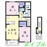 グランツ輝き　Ａ 2LDKの間取り