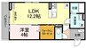 セラヴィ 1LDKの間取り