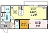 セラヴィ 1LDKの間取り