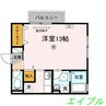 FIT HOUSE Ａ棟 1Rの間取り