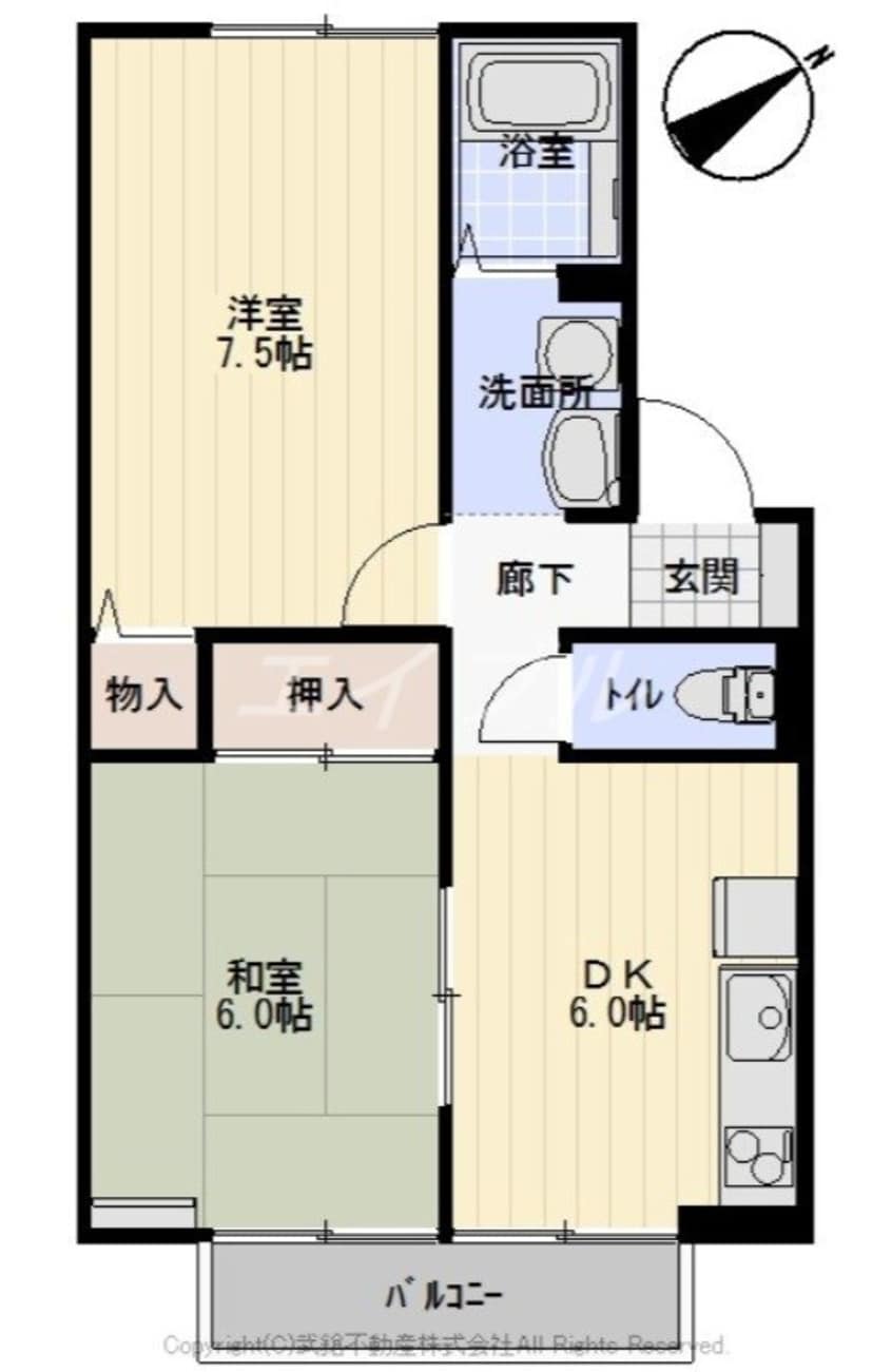 間取図 アネックス虫明