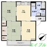 プレジール斎藤B 3DKの間取り