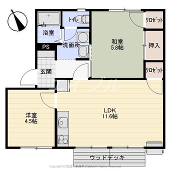 間取図 ロイヤルスクエアD