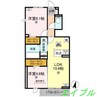 フォーゲルセレーノ　A棟 2LDKの間取り