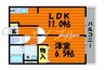 フリーダム 1LDKの間取り