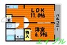 フリーダム 1LDKの間取り