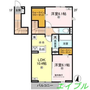 間取図 フォーゲルセレーノ　A棟