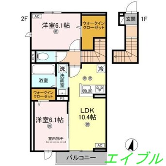 間取図 フォーゲルセレーノ　A棟