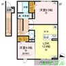 フォーゲルセレーノ　B棟 2LDKの間取り