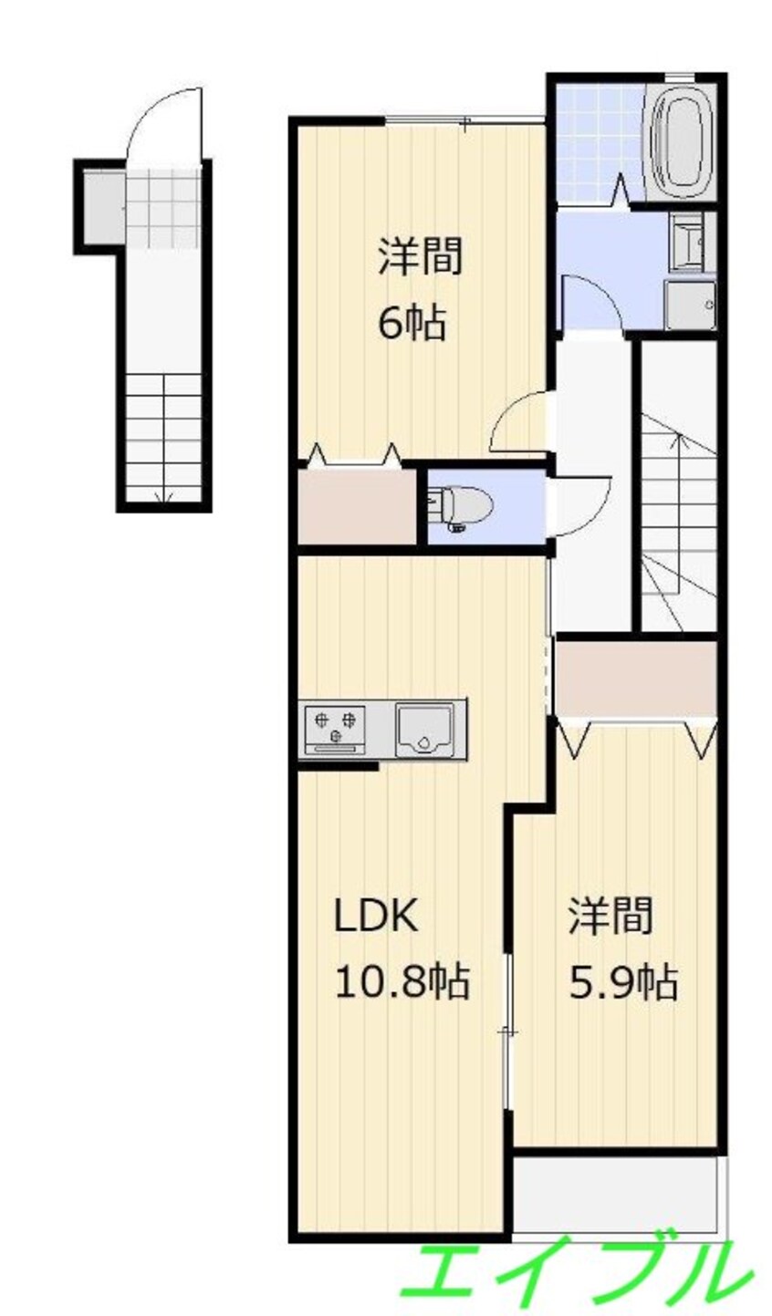 間取図 仮）日吉町新築アパート