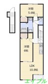 仮）日吉町新築アパート 2LDKの間取り