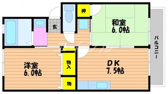 間取図 ドミール・ミキ　Ｂ