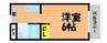 シャルム今 1Kの間取り