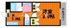 メゾンヤマサキ 1Kの間取り