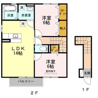 間取図 HAPPINESS　くにしろ　Ｃ棟