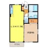 シャルマンコート 1LDKの間取り