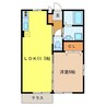 シャルマンコート 1LDKの間取り