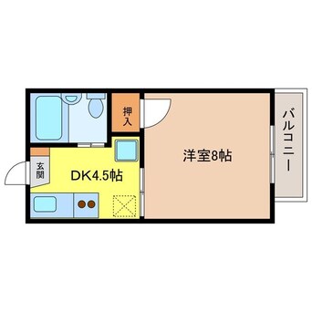 間取図 シティ西新Ｄ