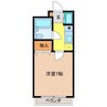 そよ風弐番館 1Kの間取り