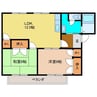 ルミエールA棟 2LDKの間取り
