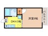 シティみの原 B棟 1Kの間取り