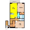ロイヤルタウン上峰C 2LDKの間取り
