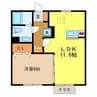 ジュネス・鳥栖 1LDKの間取り