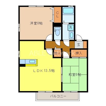 間取図 アヴニール弥生が丘Ａ・Ｂ棟