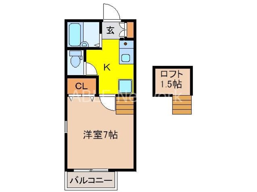 間取図 松隈コーポＣ棟