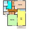 セジュール村田町 2DKの間取り