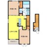 アトレ真木Ⅱ 2LDKの間取り