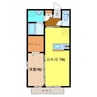 セイシェル・大山Ⅱ 1LDKの間取り