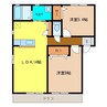 シャーメゾン蔵上 2LDKの間取り