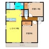 シャーメゾン蔵上 2LDKの間取り